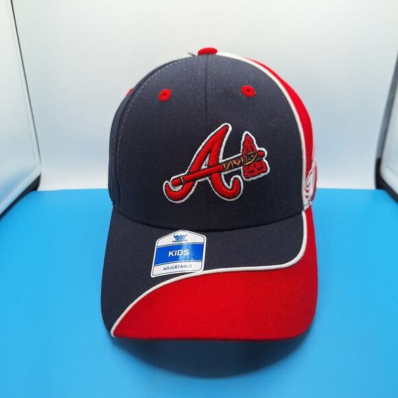 Atlanta Braves Hat Cap Kids Adjustable Red Keep Chopin Fan Favorite MLB - Picture 1 of 7